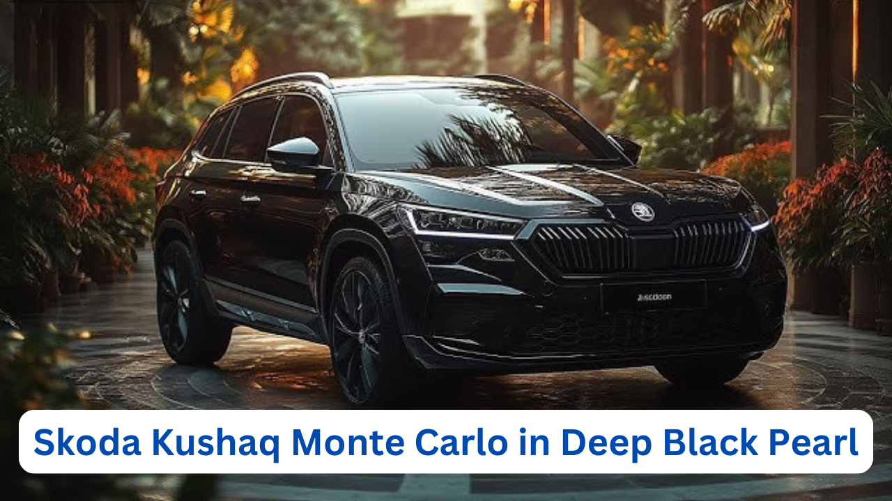 Skoda Kushaq Monte Carlo in Deep Black Pearl