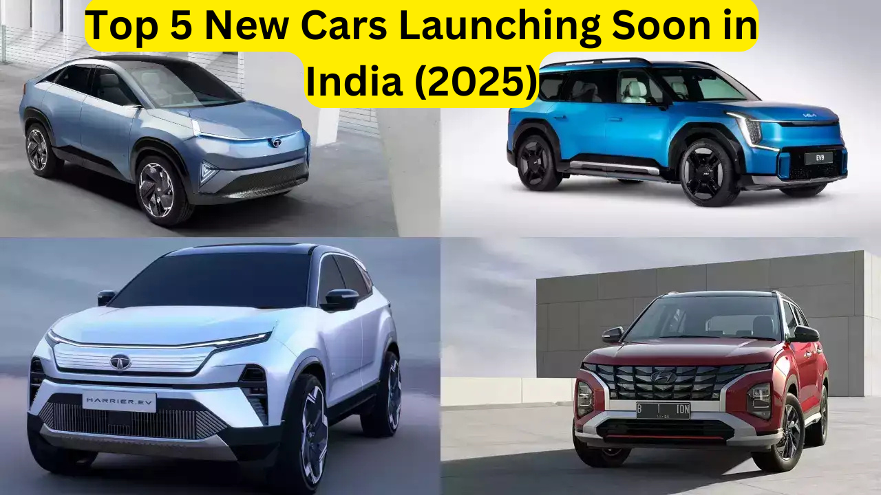 Top 5 New Cars Launching Soon in India (2025)